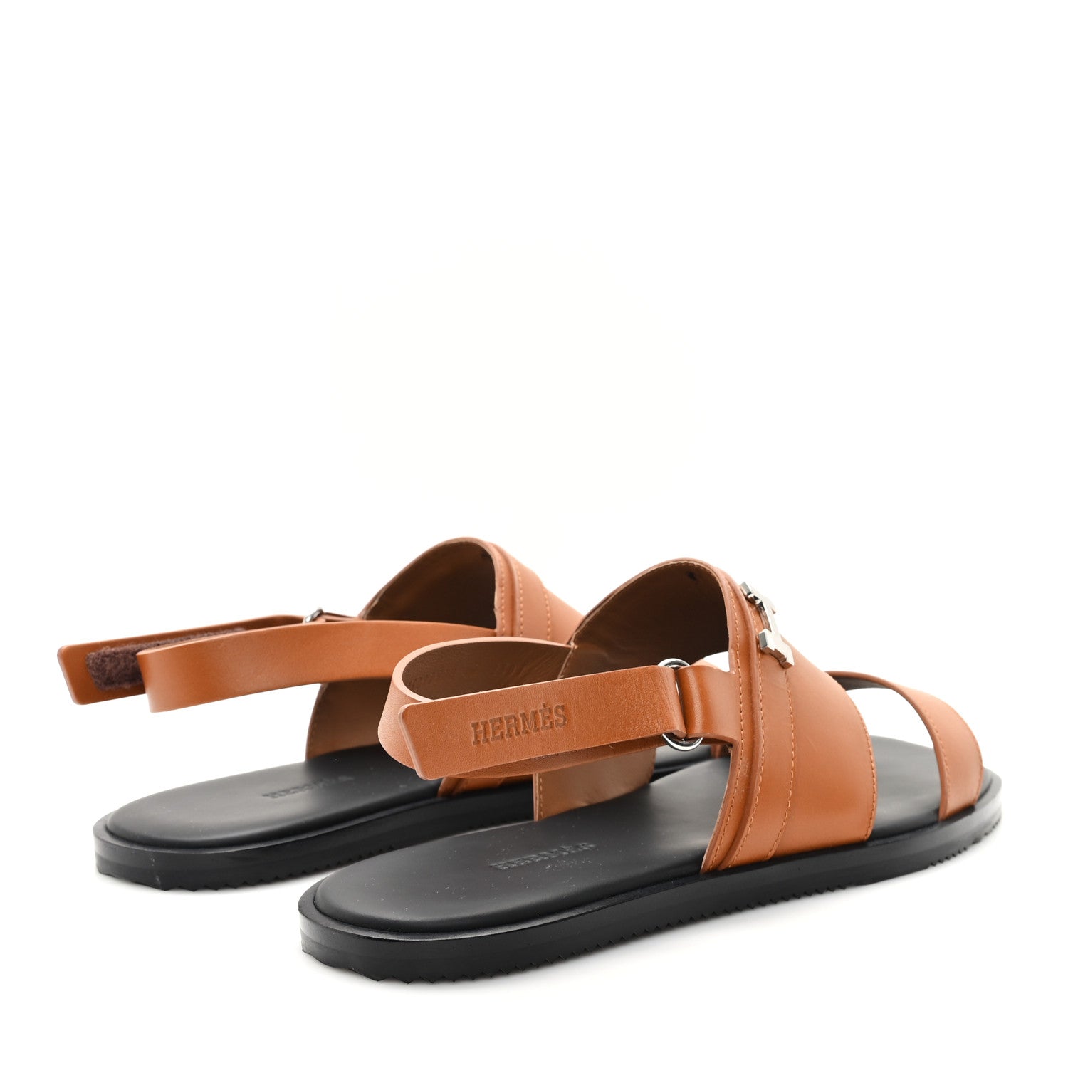 Hermes Calfskin Womens Henrio Sandals 40 Naturel 5 of 10