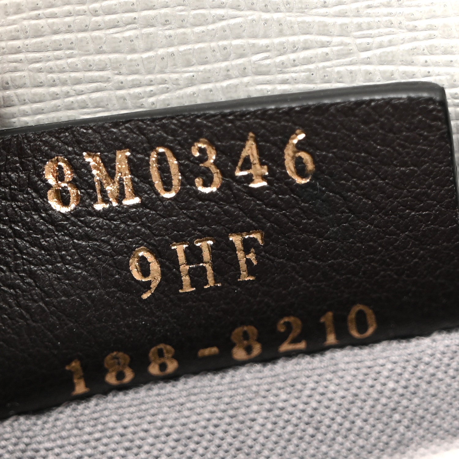 Fendi Vitello Elite Monster Eyes Studded Tube Wallet on Chain Grey Powder Cuoio Bubblegum 7 of 13