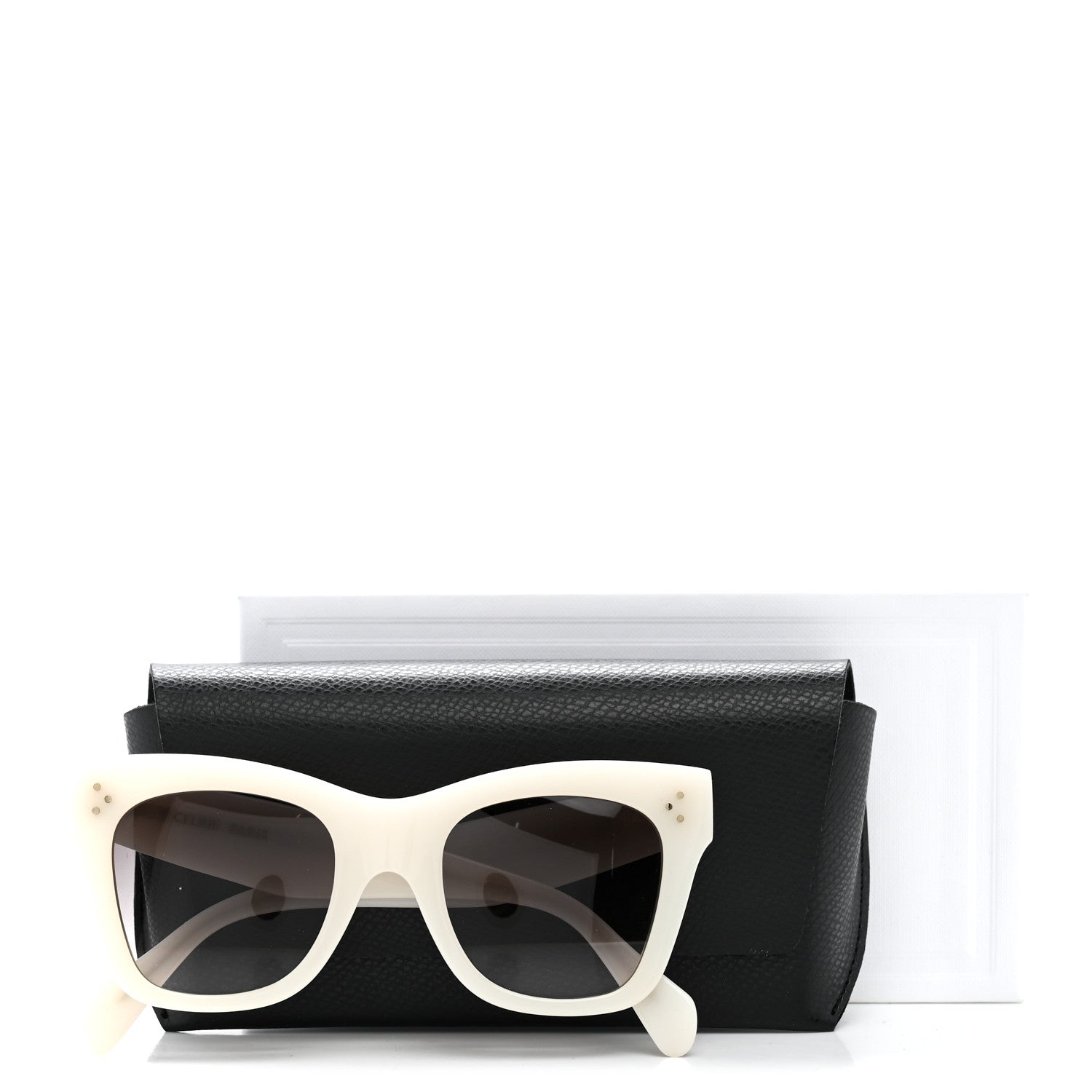 Celine Acetate Cat Eye Sunglasses CL4004IN White 7 of 7