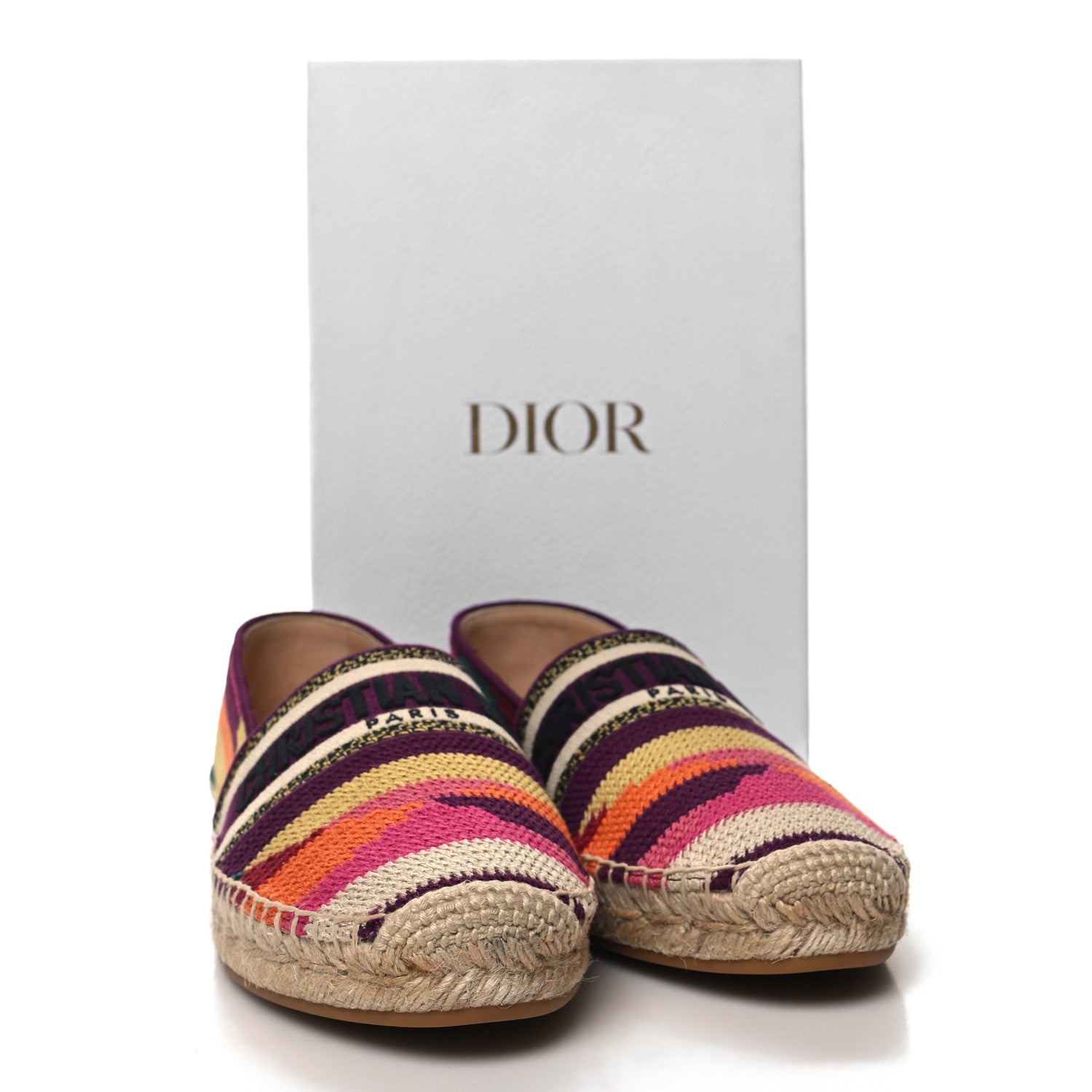 Christian Dior Cotton Embroidered Patchwork Granville Espadrille 41 Multicolor 9 of 9