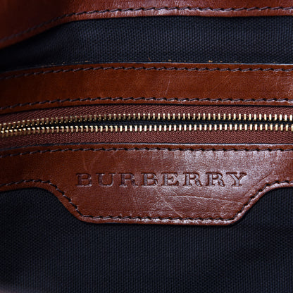 Burberry House Check Bridle Calfskin Medium Lynher Tote Dark Tan 11 of 14