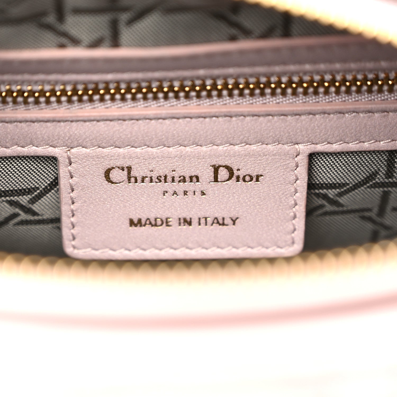 Christian Dior Pearly Lambskin Cannage Medium Lady Dior Lotus 6 of 10
