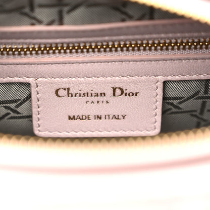 Christian Dior Pearly Lambskin Cannage Medium Lady Dior Lotus 6 of 10