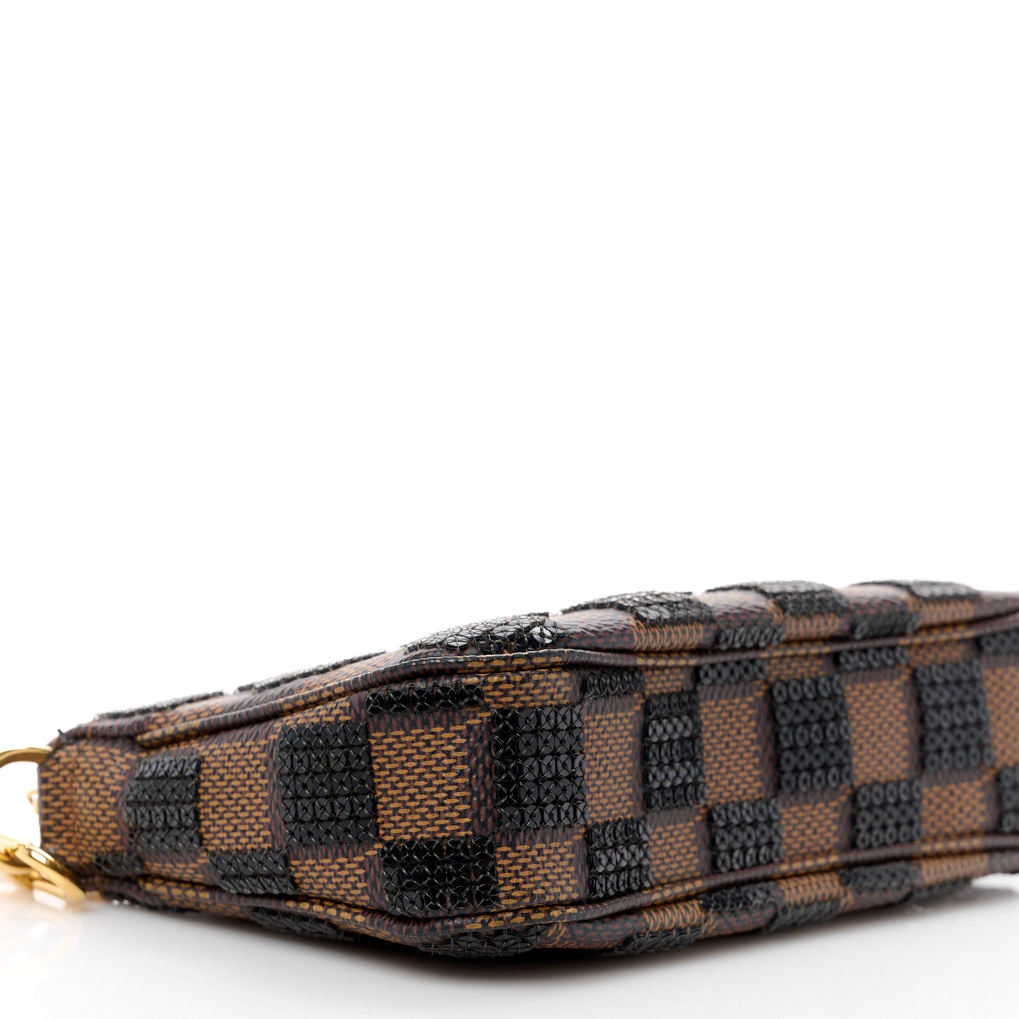 Damier Paillettes Mini Pochette Accessories Black