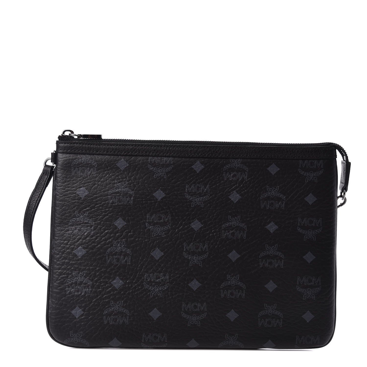 MCM Visetos Stark Wristlet Pouch Black 1 of 6