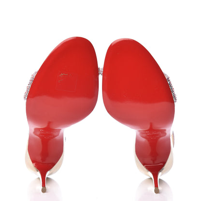 Christian Louboutin Suede Metal PVC Specchio Optisling Strass 100 Sandals 40 Aurore Borea 5 of 8