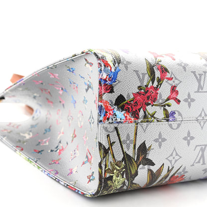 Louis Vuitton Metallic Monogram LV Garden OnTheGo MM Silver 8 of 9