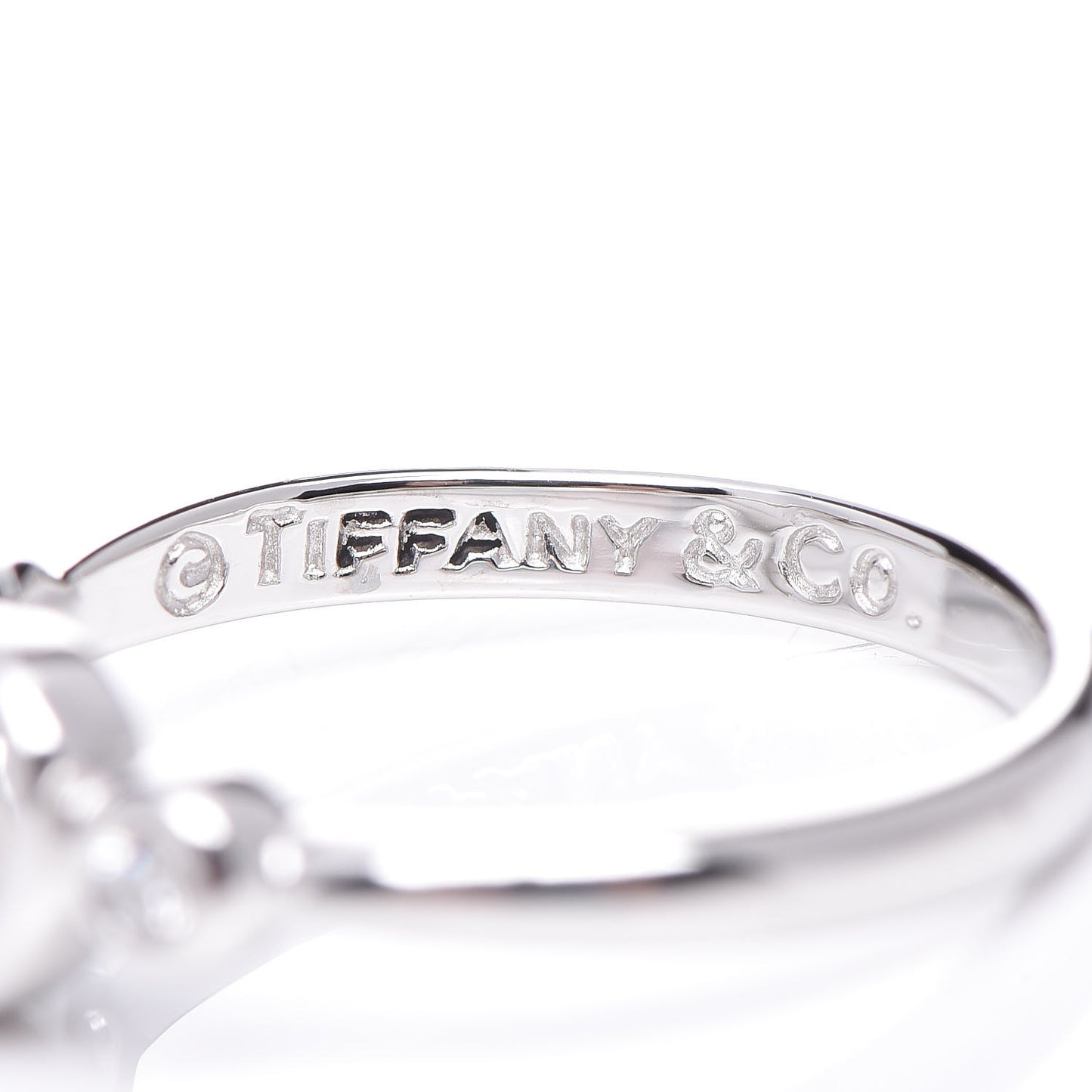 Platinum Diamond Elsa Peretti Open Heart Ring 49 5