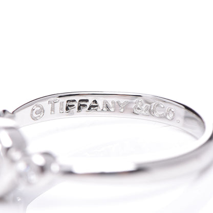 Tiffany Platinum Diamond Elsa Peretti Open Heart Ring 49 5 6 of 6