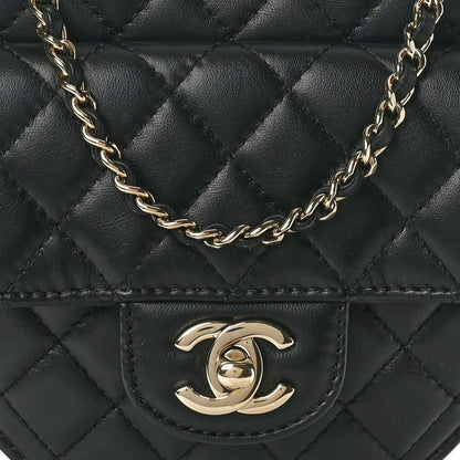 Chanel Lambskin Quilted CC In Love Heart Bag Black 8 of 9