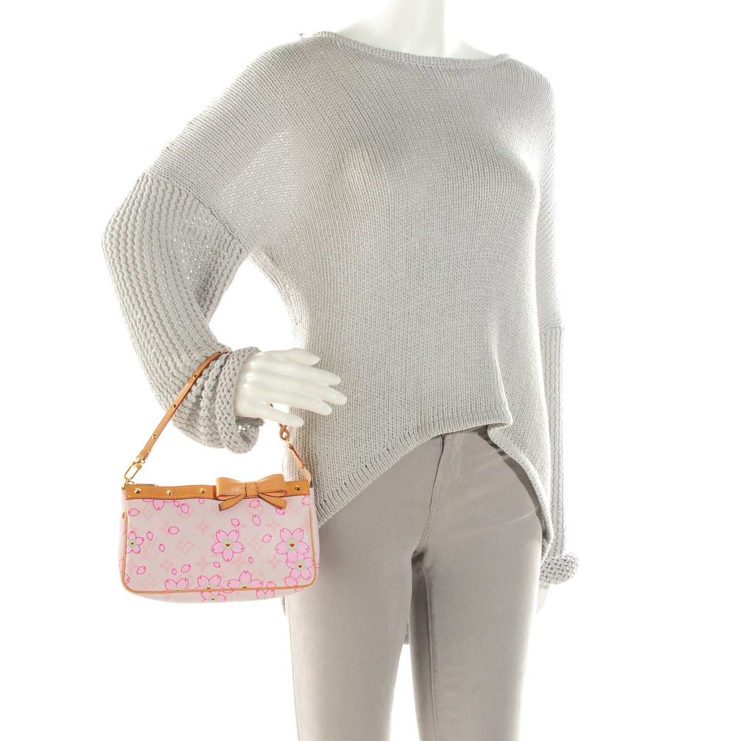 Monogram Cherry Blossom Pochette Accessories Pink