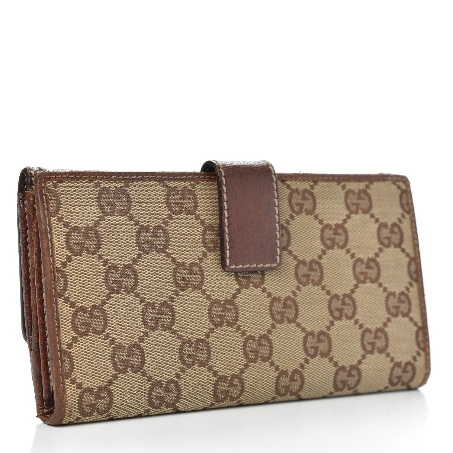 Gucci Monogram Bamboo Continental Wallet Brown 3 of 14