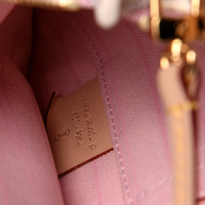 Louis Vuitton Damier Azur Neverfull MM GM Pochette Rose Ballerine 7 of 12