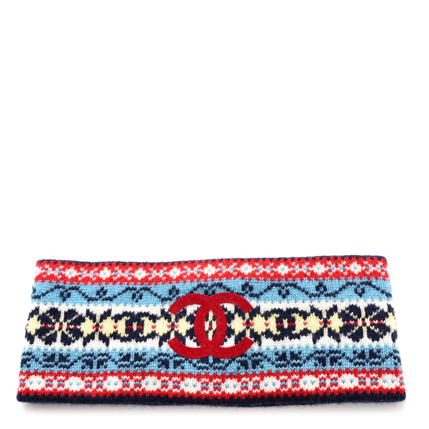 Cashmere CC Headband Blue Red White Blue Yellow