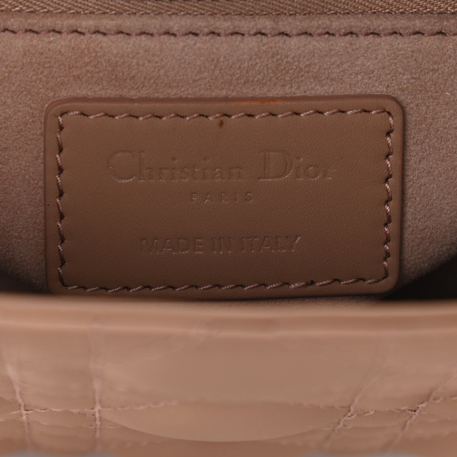 Christian Dior Ultra Matte Calfskin Cannage Mini Lady Dior Light Beige 6 of 11