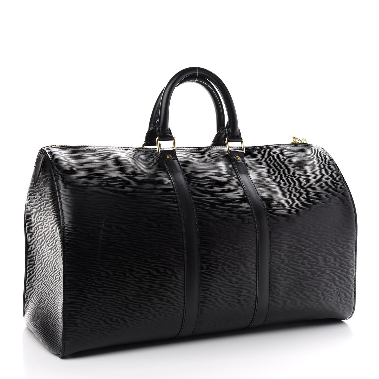 Louis Vuitton Epi Keepall 45 Black 3 of 9