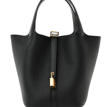 Hermes Taurillon Clemence Picotin Lock 18 PM Black 8 of 11