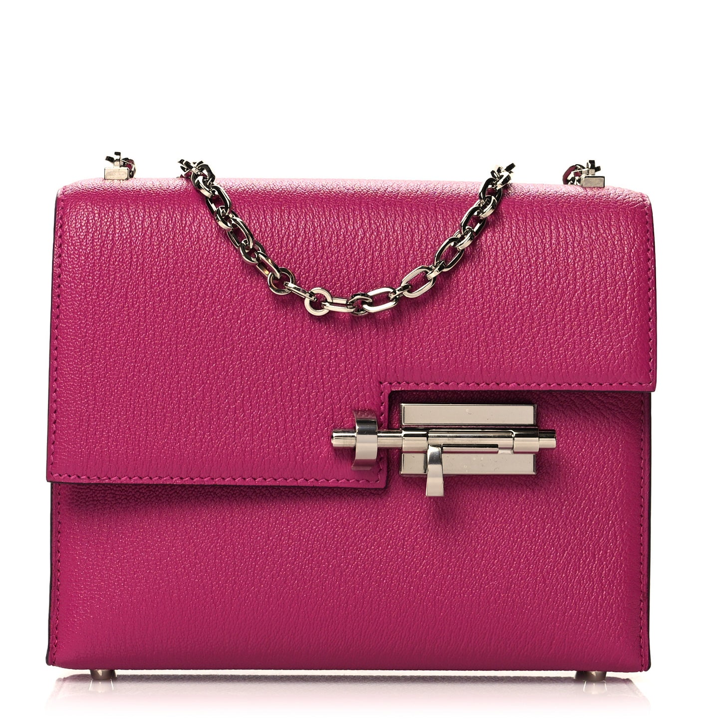 Chevre Mysore Mini Verrou Chaine Bag Rose Pourpre