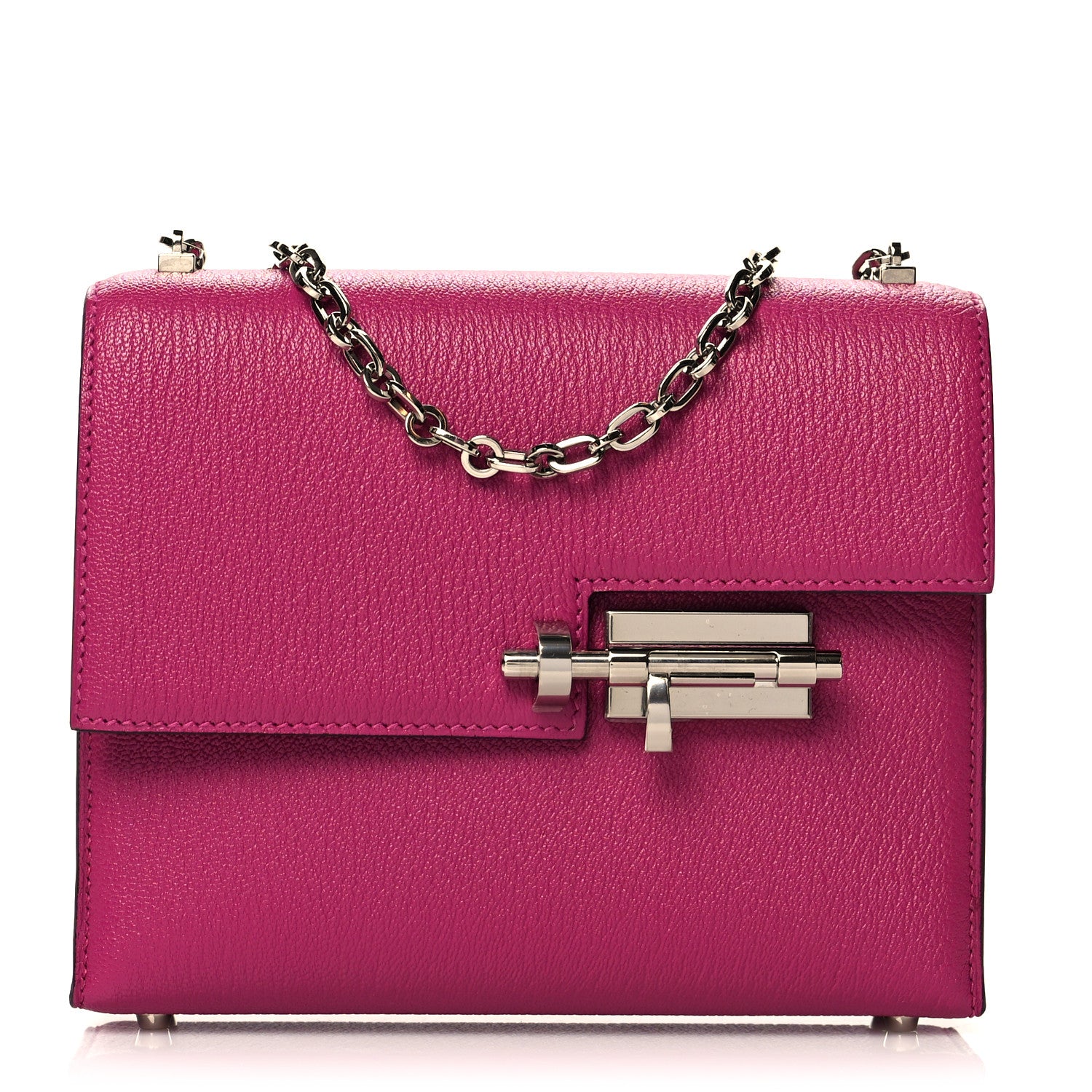 Hermes Chevre Mysore Mini Verrou Chaine Bag Rose Pourpre 1 of 9
