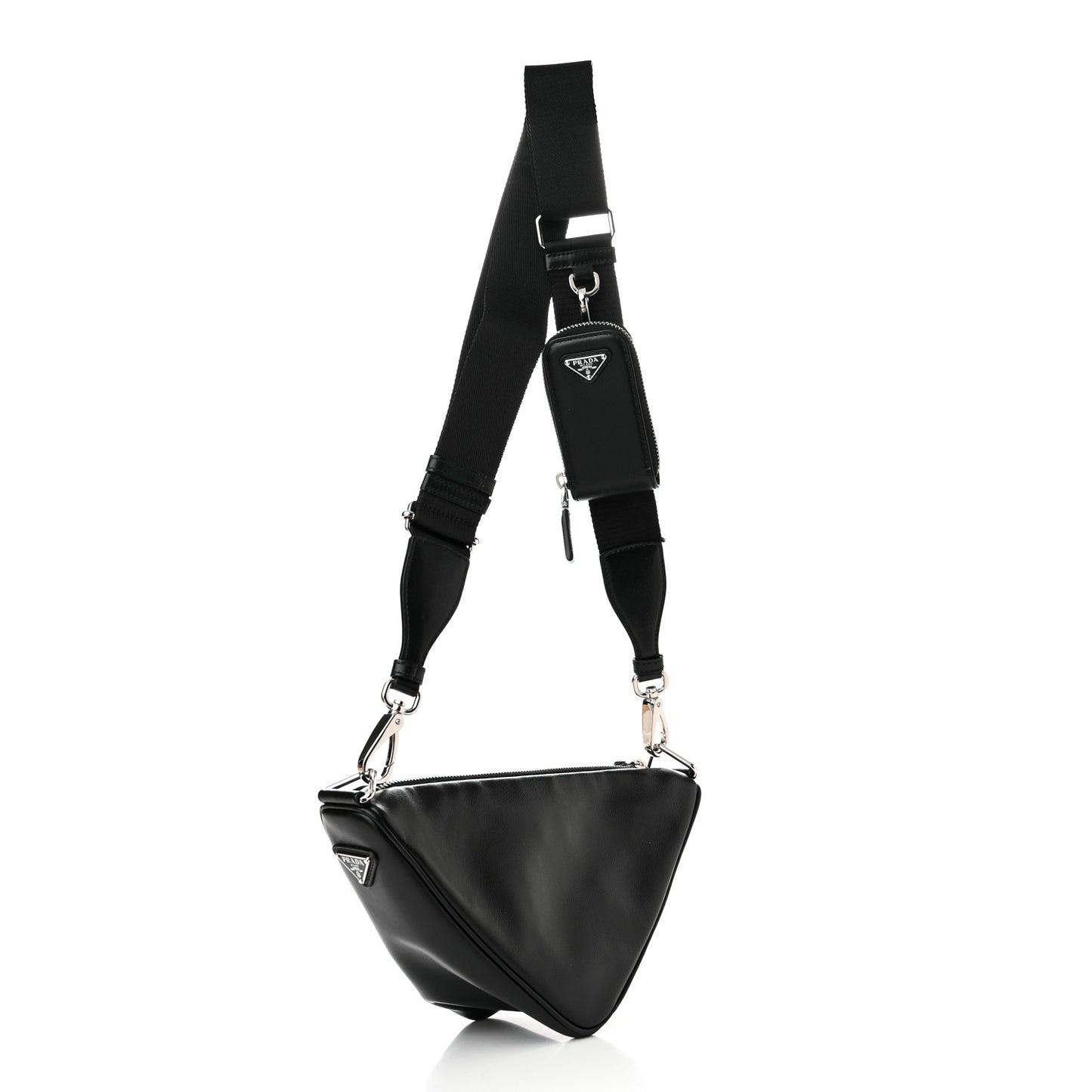 Grace Lux Triangle Shoulder Bag Black