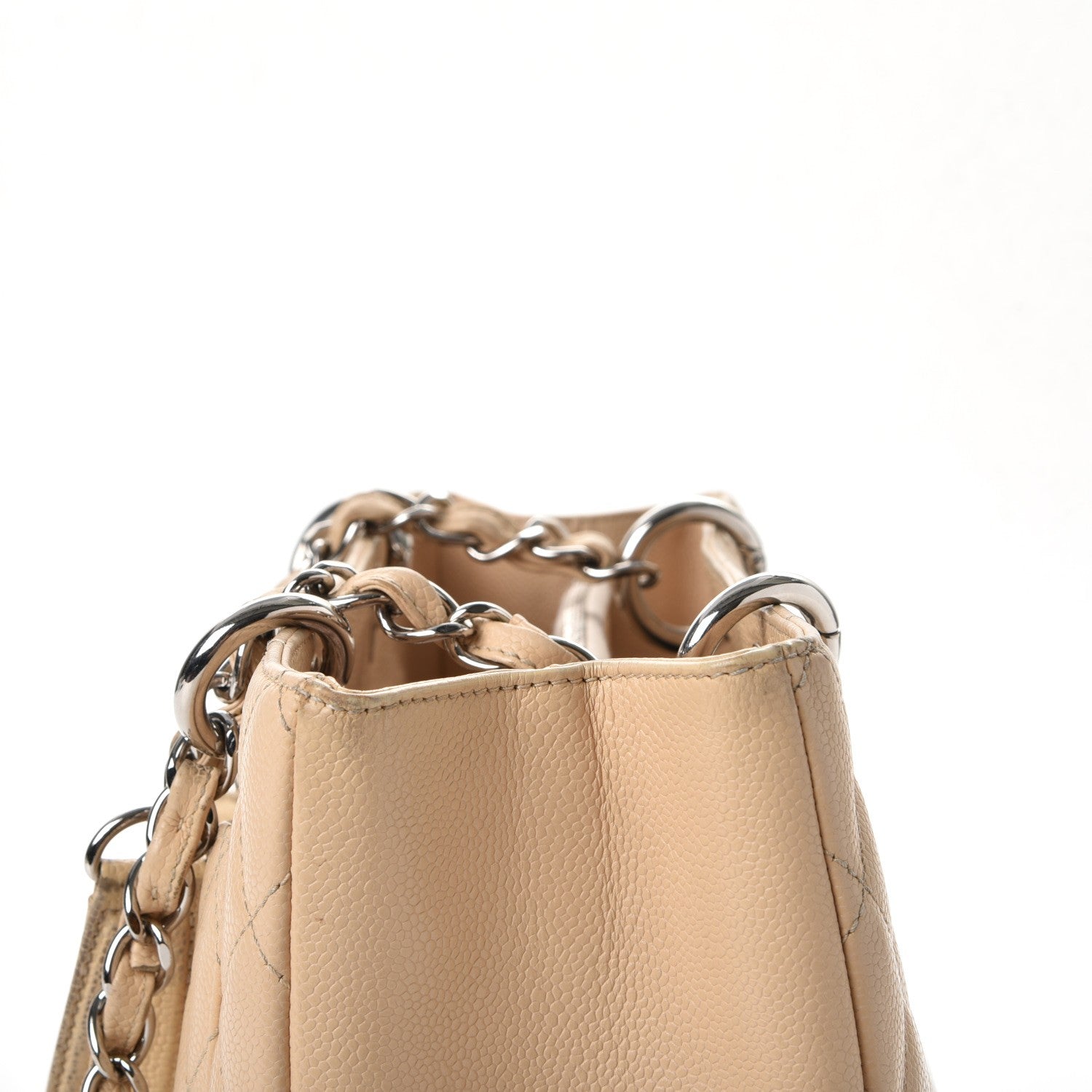 Chanel Caviar Quilted Grand Shopping Tote GST Beige Clair 21 of 33