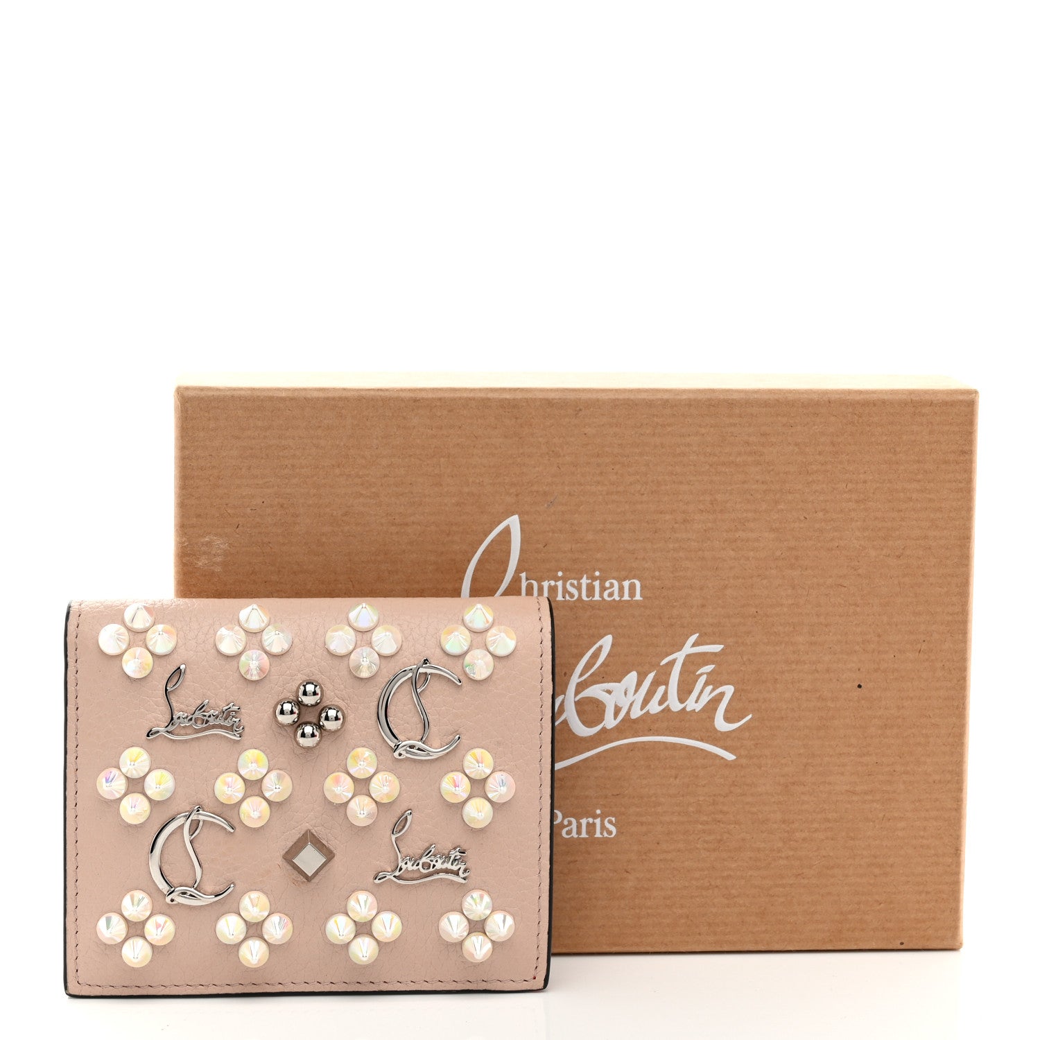 Christian Louboutin Calfskin Loubinthesky Panettone Palatin Wallet Ballerina 8 of 8