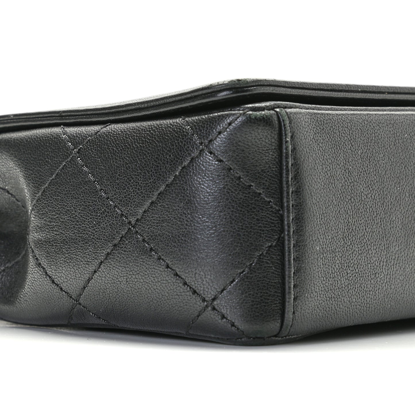 Sheepskin Quilted Medium Vintage Mademoiselle Flap Black
