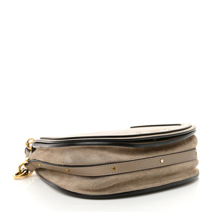 Chloe Calfskin Suede Medium Nile Bracelet Bag Motty Grey 4 of 14