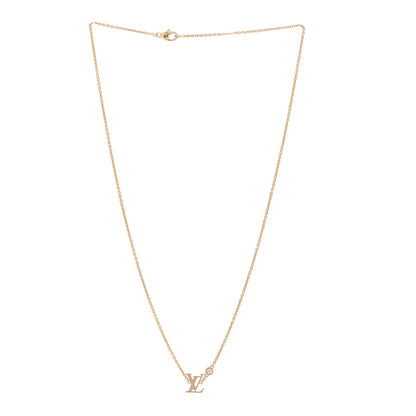 Louis Vuitton 18K Yellow Gold Diamond Idylle Blossom LV Pendant Necklace 3 of 7