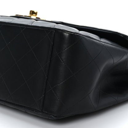 Chanel Lambskin Quilted XL Jumbo Single Flap Black 9 of 10