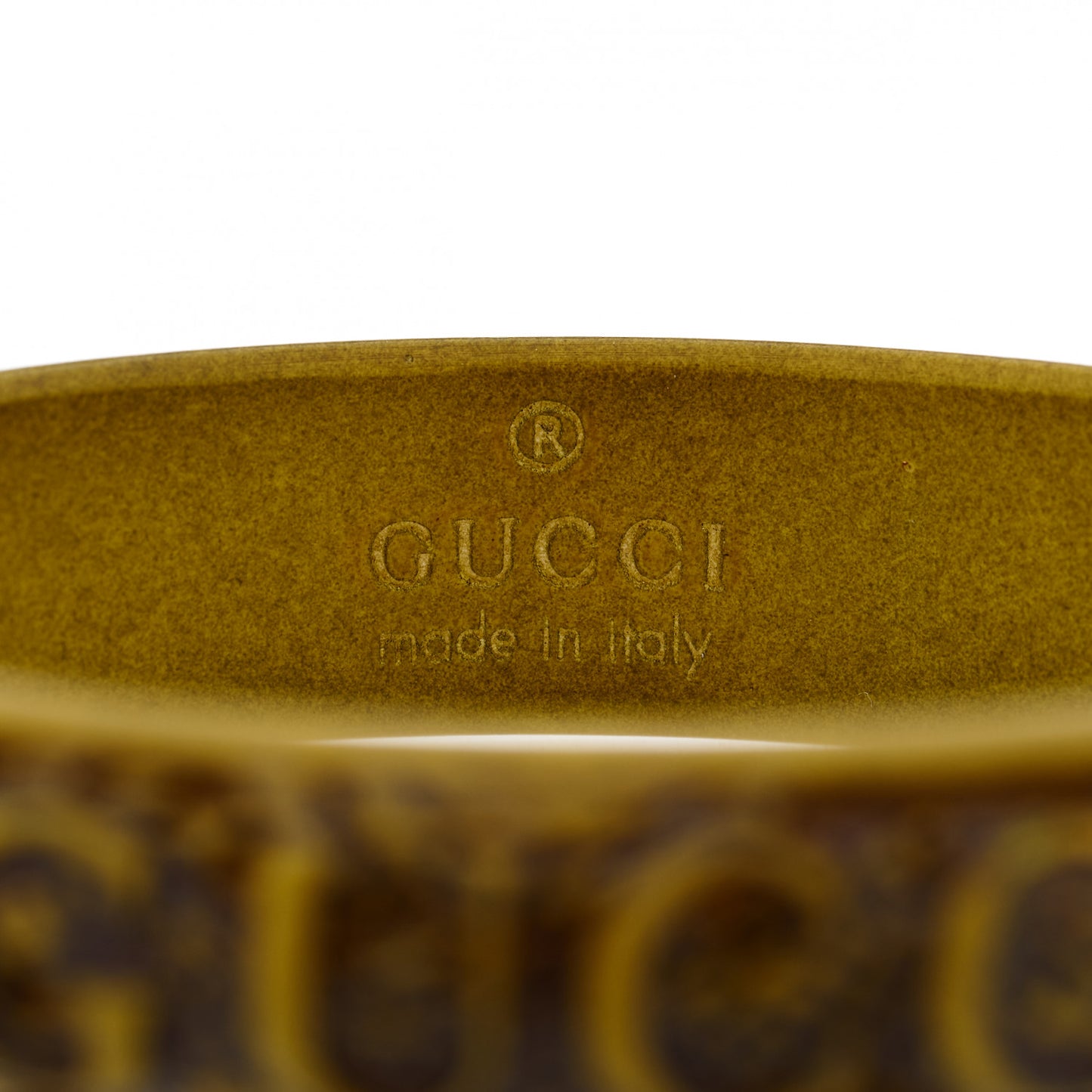 Resin Flora Bracelet L Giallo