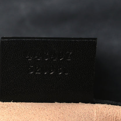 Gucci Calfskin Matelasse Studded Small Pearly GG Marmont Shoulder Bag Black 7 of 9