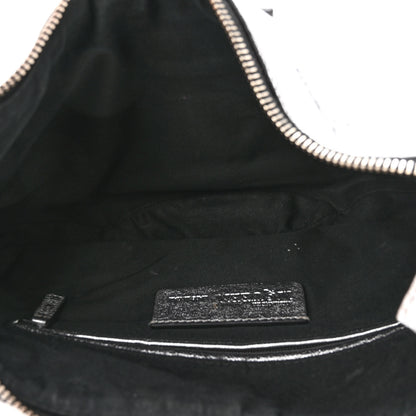 Alexander McQueen Metallic Lambskin De Manta Clutch Silver 5 of 10