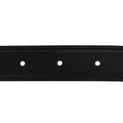 Hermes Swift Epsom 24mm Gamma Belt 75 30 Black Orange 6 of 7