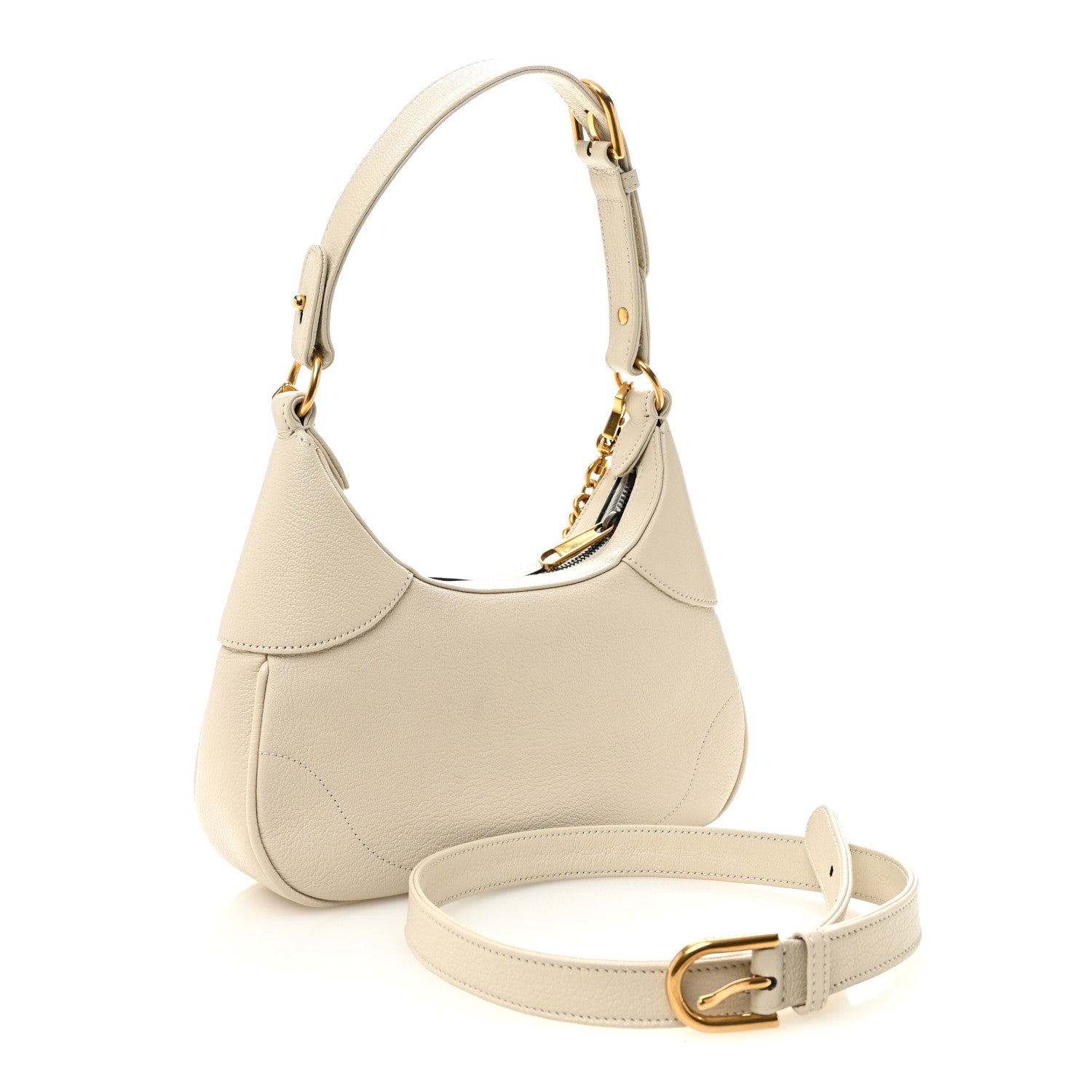 Gucci Goatskin Small Aphrodite Shoulder Bag Mystic White 3 of 10