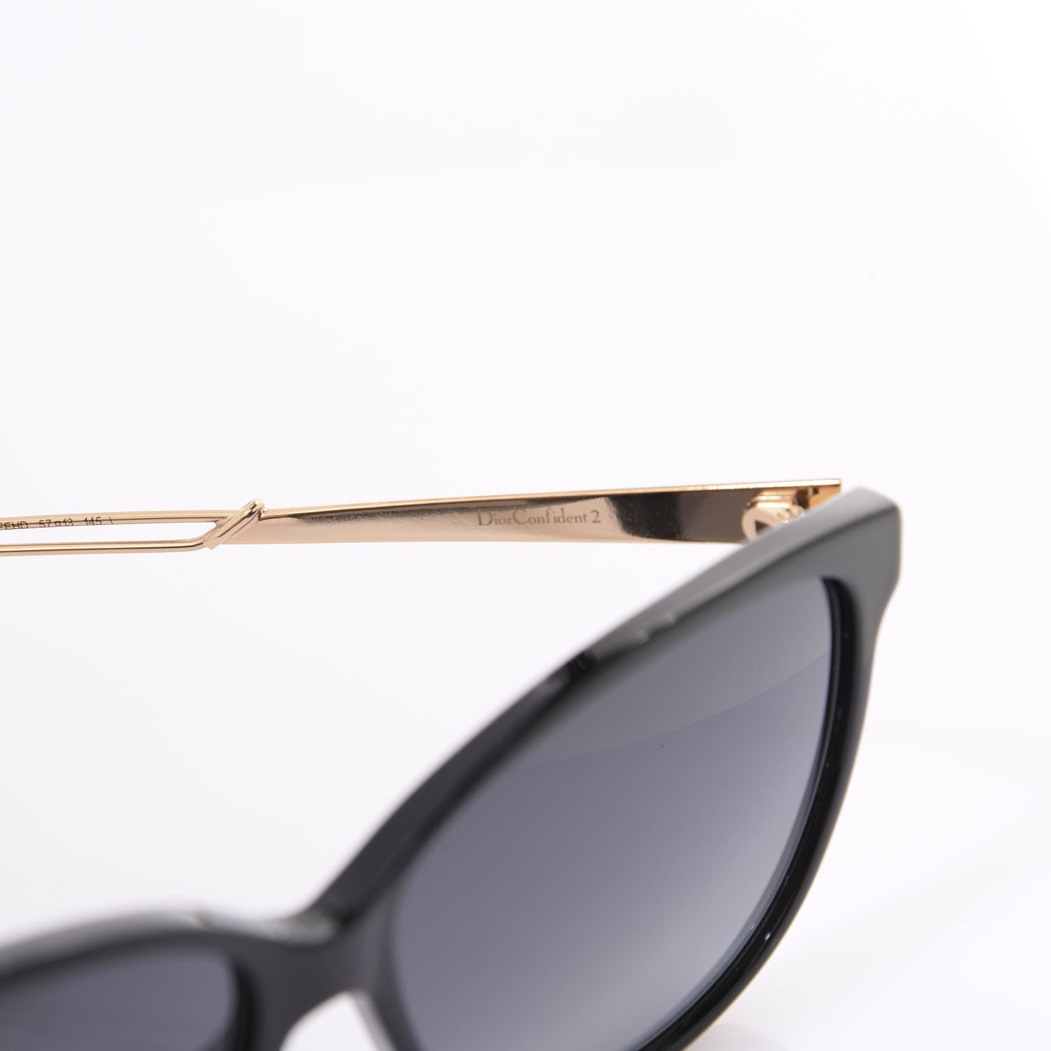 Christian Dior Confident 2 Sunglasses Black Gold 5 of 8
