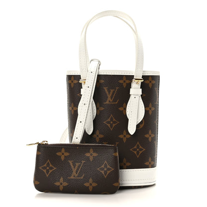 Louis Vuitton Monogram LV Match Nano Bucket Bag White 1 of 10
