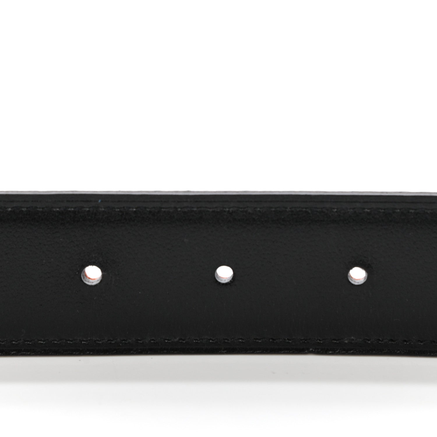 Hermes Togo Swift 32mm Belt Strap 90 Orange Black 4 of 5