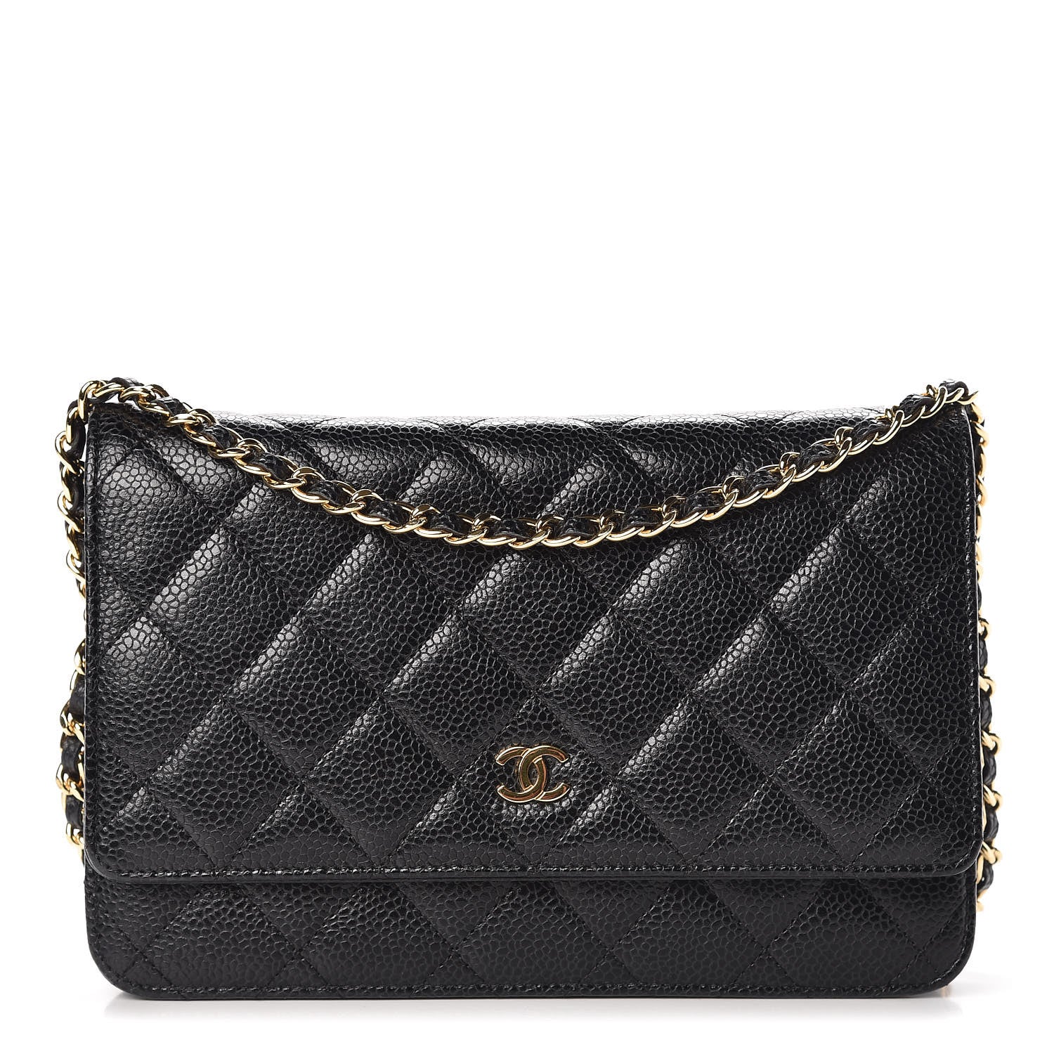 Chanel Caviar Quilted Wallet On Chain WOC Black 1 of 11