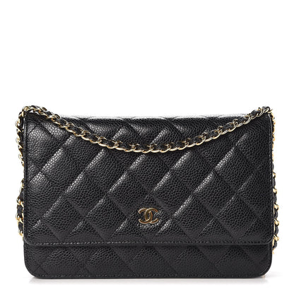 Chanel Caviar Quilted Wallet On Chain WOC Black 1 of 11