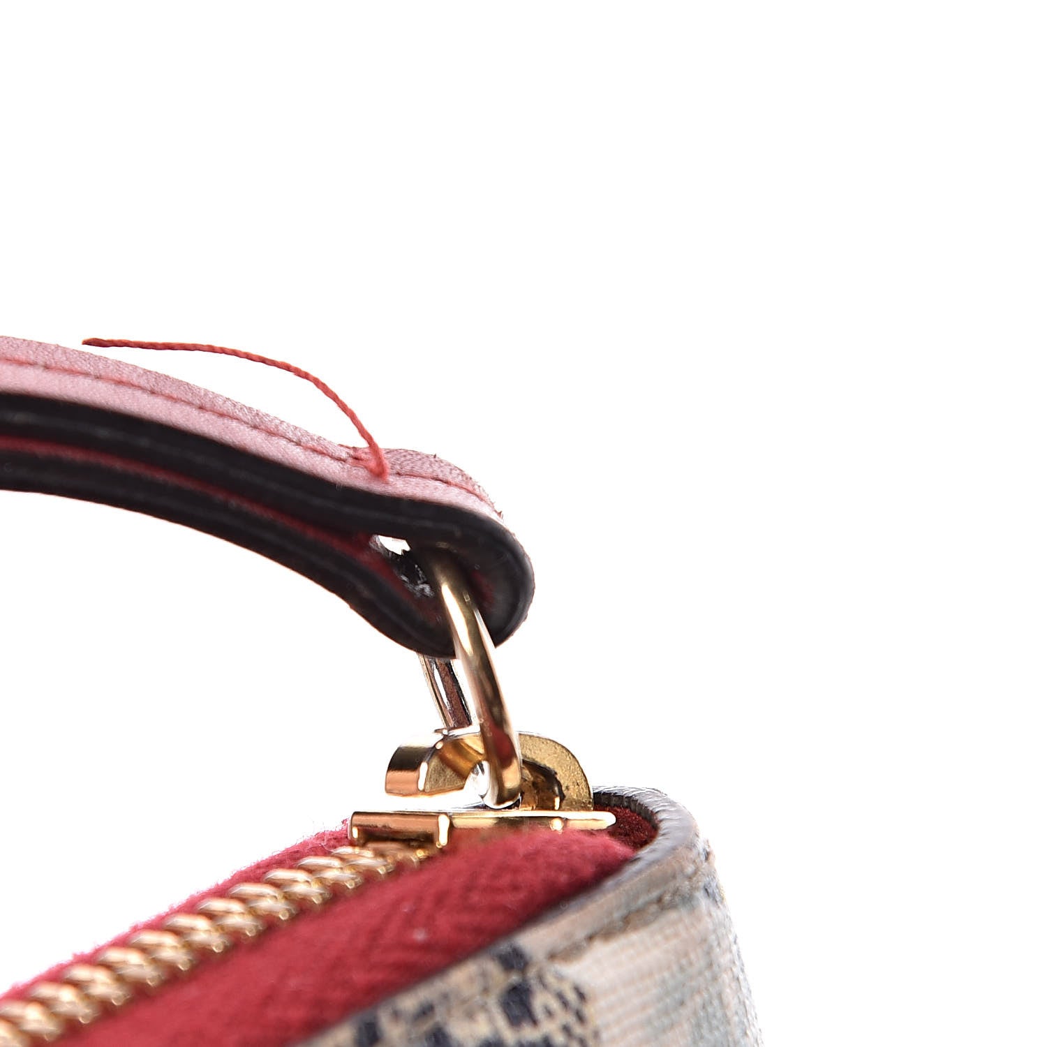 Gucci GG Supreme Monogram Blooms Zip Around Wallet Blue Red 11 of 14