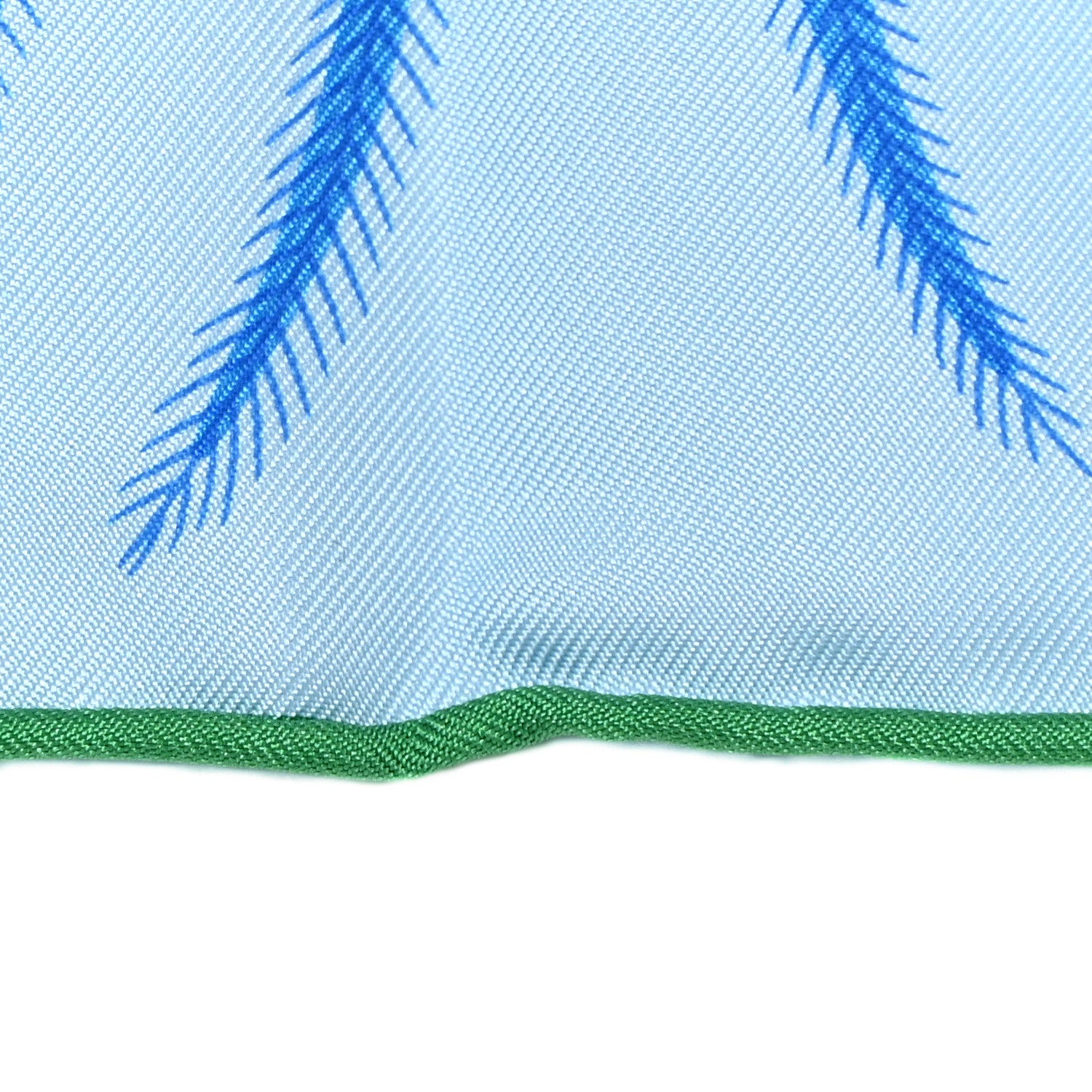 Hermes Silk Plumes En Fete Scarf 90 Ciel Vert Brun 5 of 13