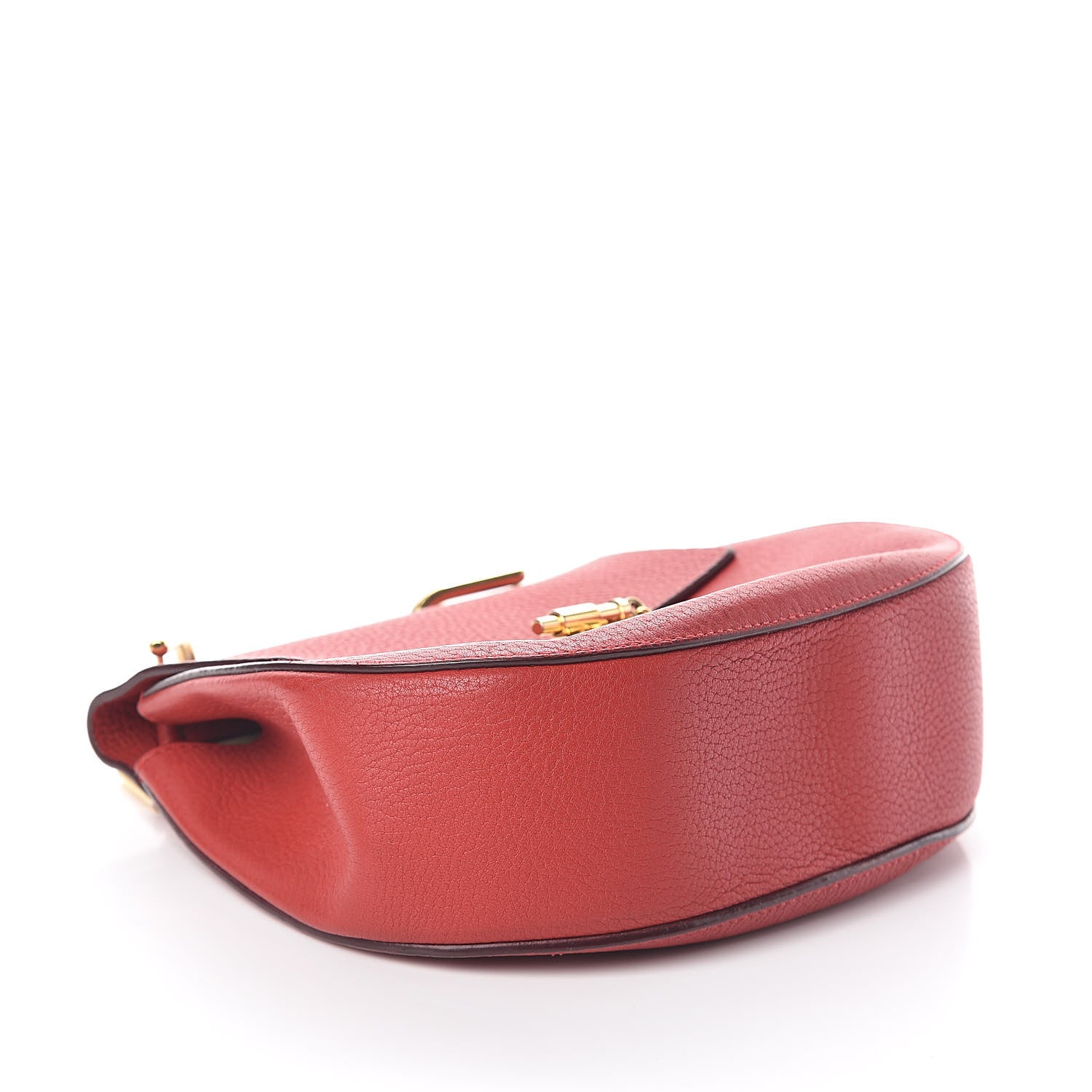 Chloe Grained Lambskin Drew Shoulder Bag Plaid Red 4 of 9