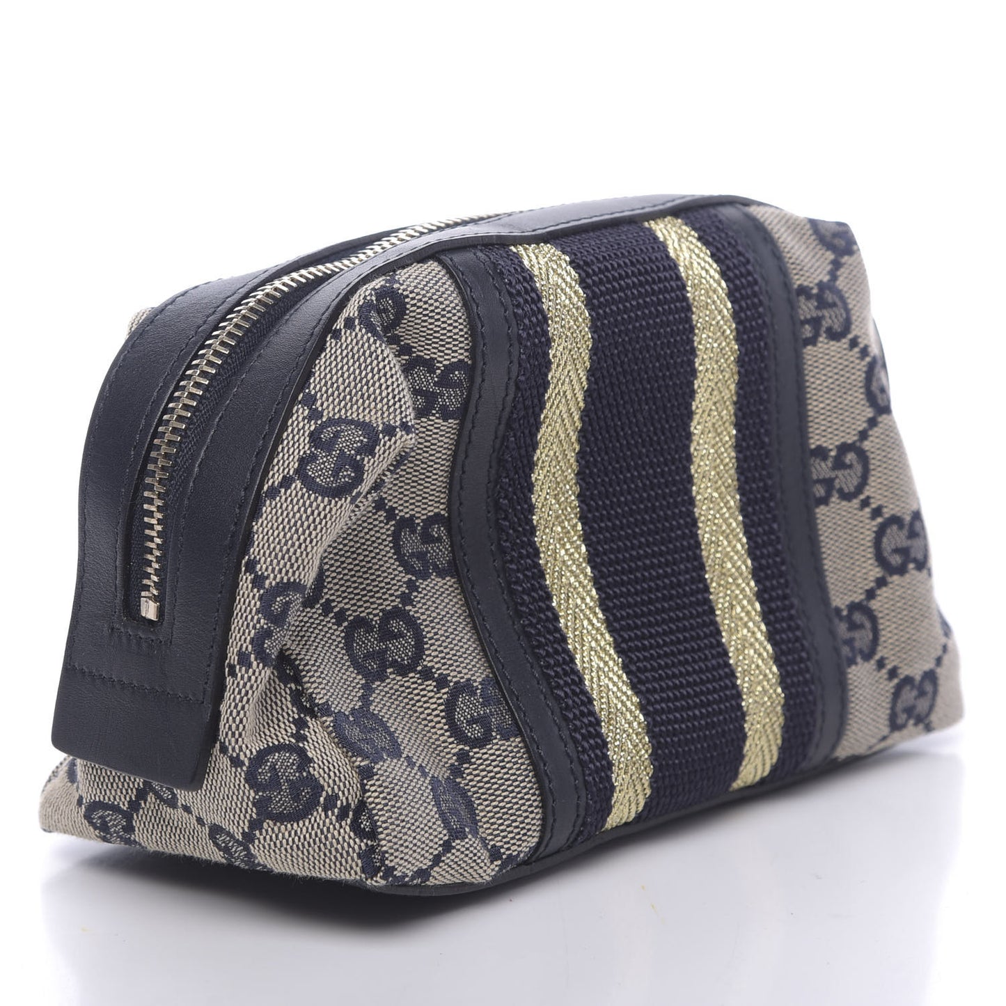 Monogram Web Small Cosmetic Case Navy