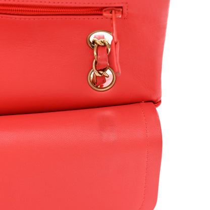 Chanel Lambskin Quilted Medium Double Flap Red 12 of 12