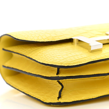 Hermes Matte Alligator Constance 18 Mimosa 9 of 9