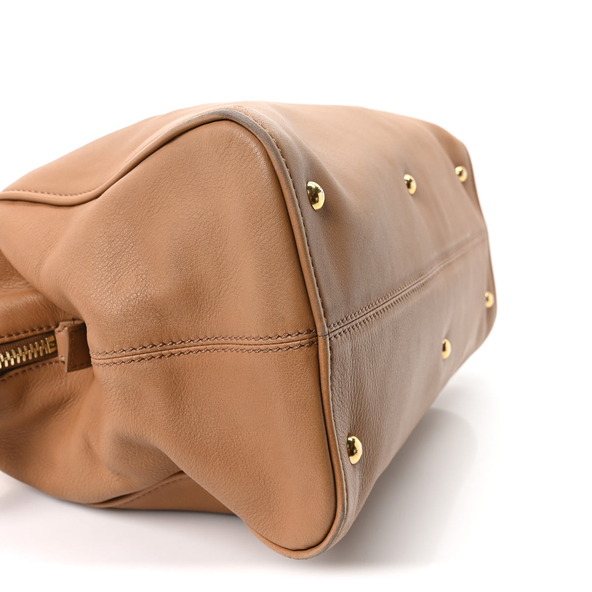 Fendi Vitello Dolce Marmol Large Chameleon Tote Camel 9 of 10