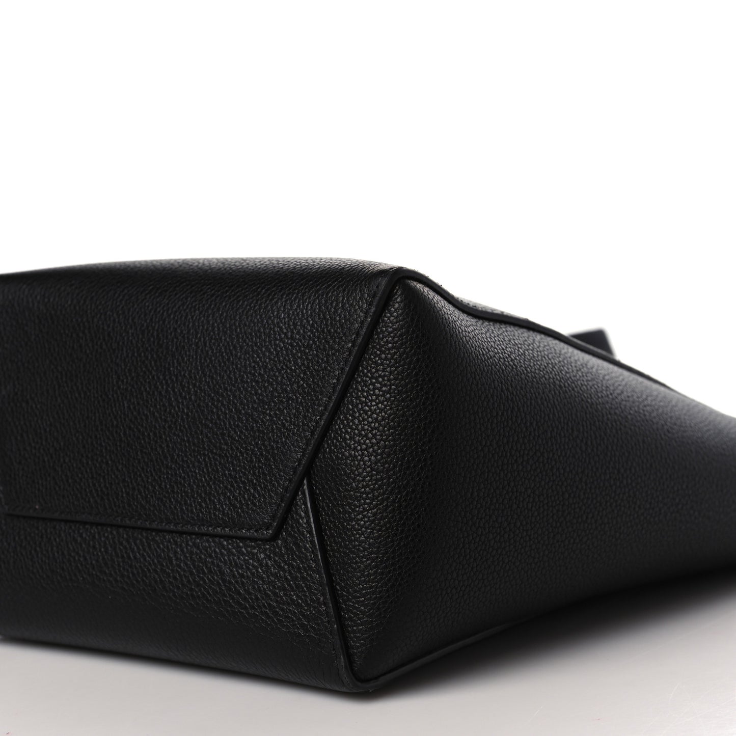 Soft Grained Calfskin Small Sangle Bucket Bag Black
