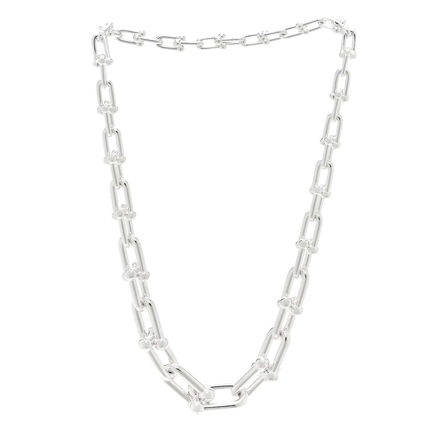 Sterling Silver HardWear Graduated Link Necklace