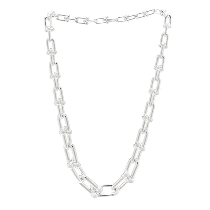 Tiffany Sterling Silver HardWear Graduated Link Necklace 3 of 5